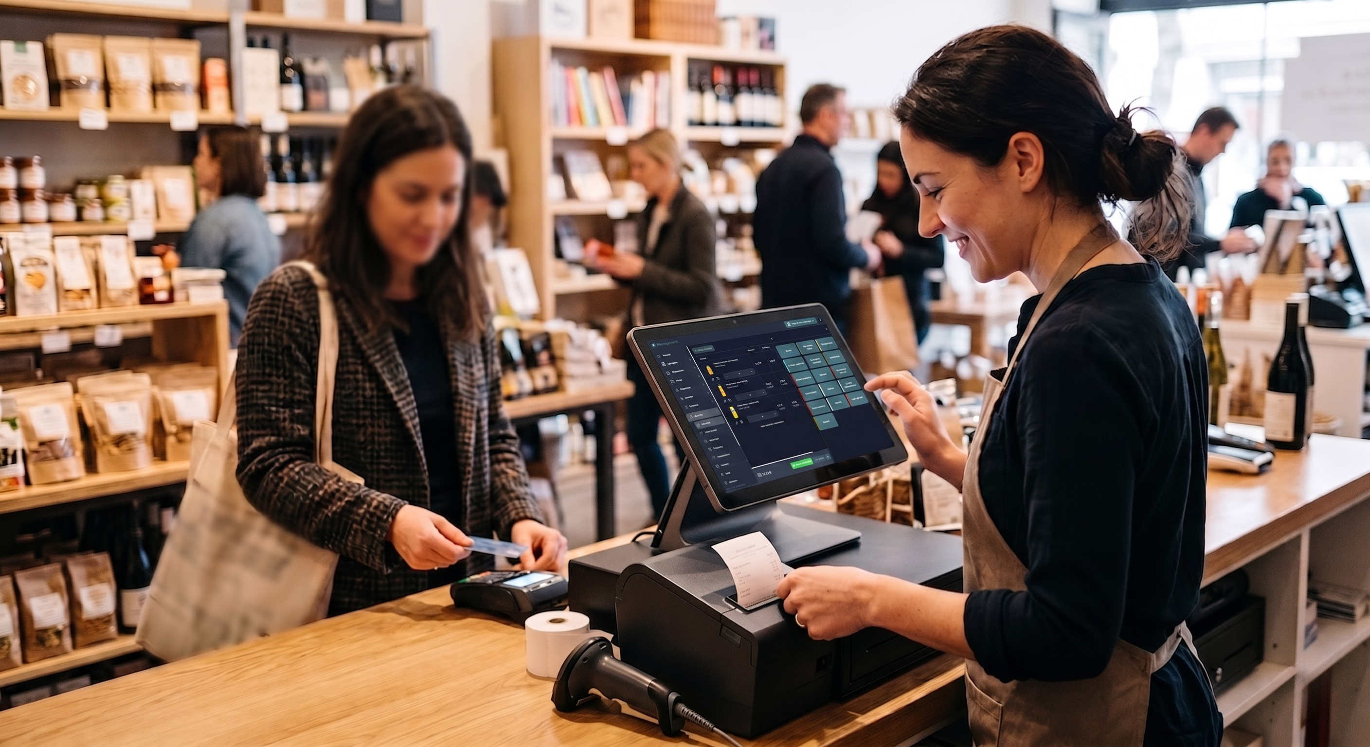 Kassensystem Supermarkt mit TSE, GoBD und PTM PAY