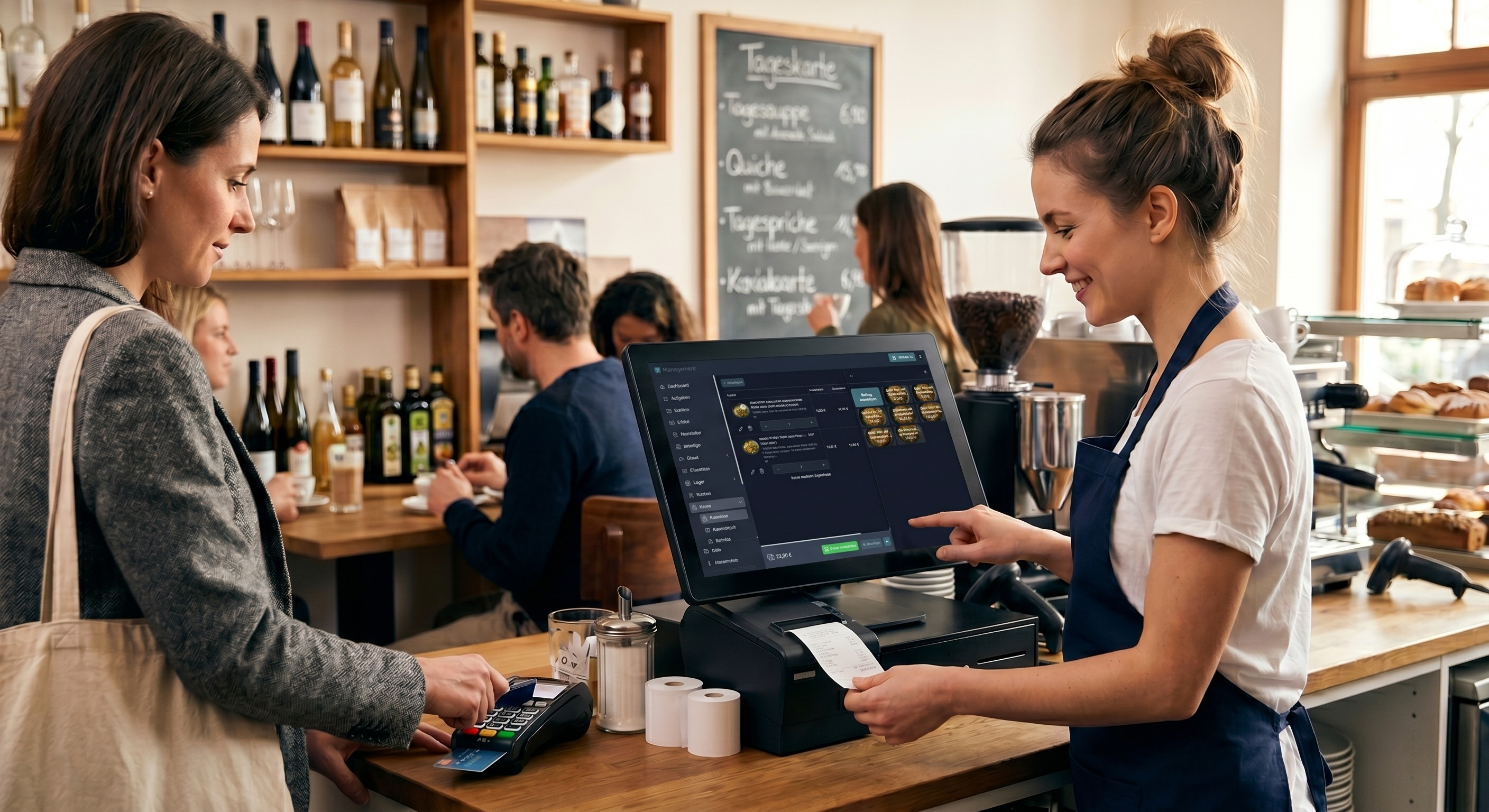 Kassensystem Imbiss mit TSE, GoBD und PTM PAY